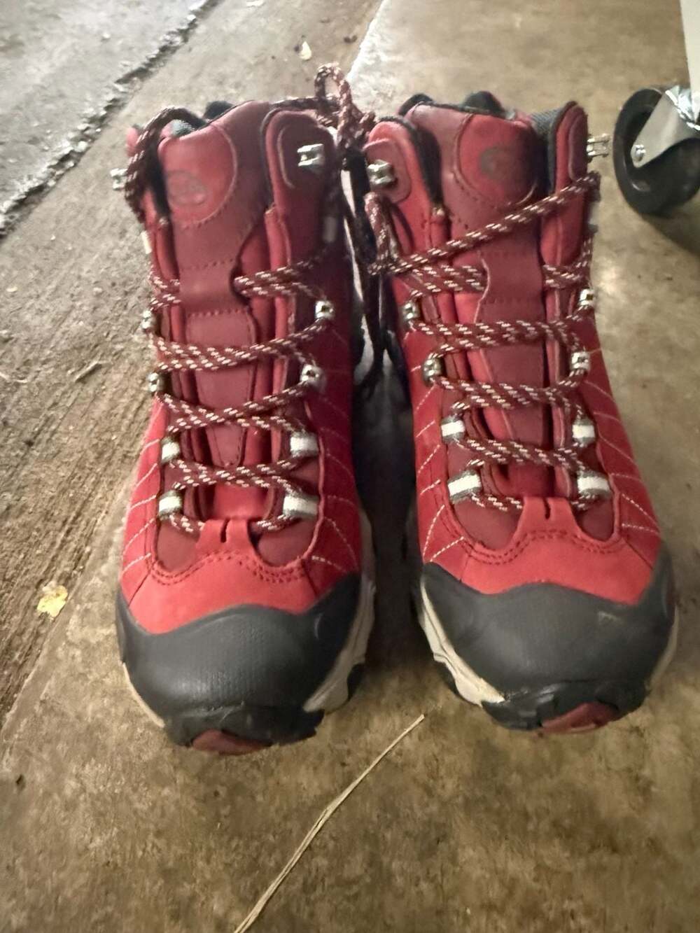 Oboz Sawtooth Mid BDry Hiking Boots Size 6.5W Red Waterproof